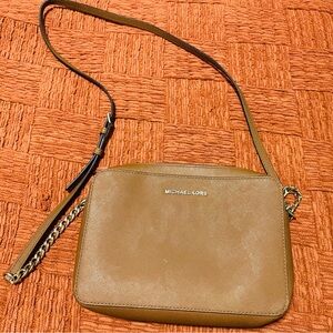 Michael Kors Brown Crossbody Bag with Chain Strap
